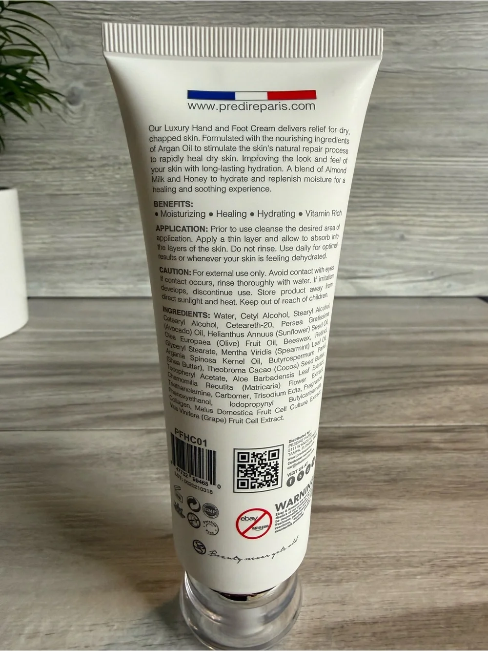 Predire Paris Luxury Hand & Foot Cream - Almond Milk & Honey Scent 125 ml